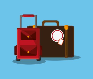 bavul ve seyahat ile ilgili simgeler