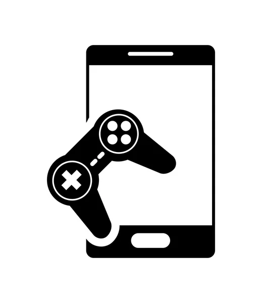 Moderne mobiel en spelbesturing pictogram — Stockvector