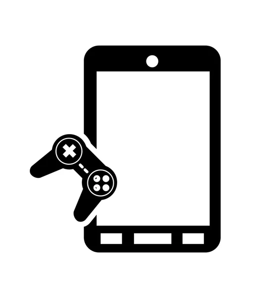 Modernes Handy und Spielcontroller-Symbol — Stockvektor