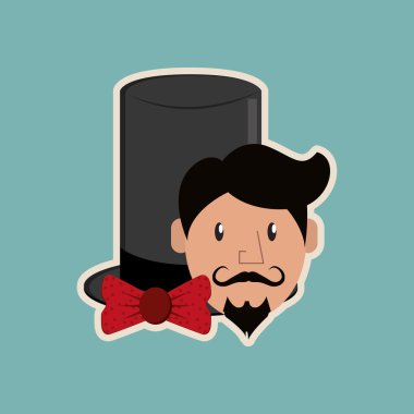 hippi moda erkek ve nesneleri görüntü