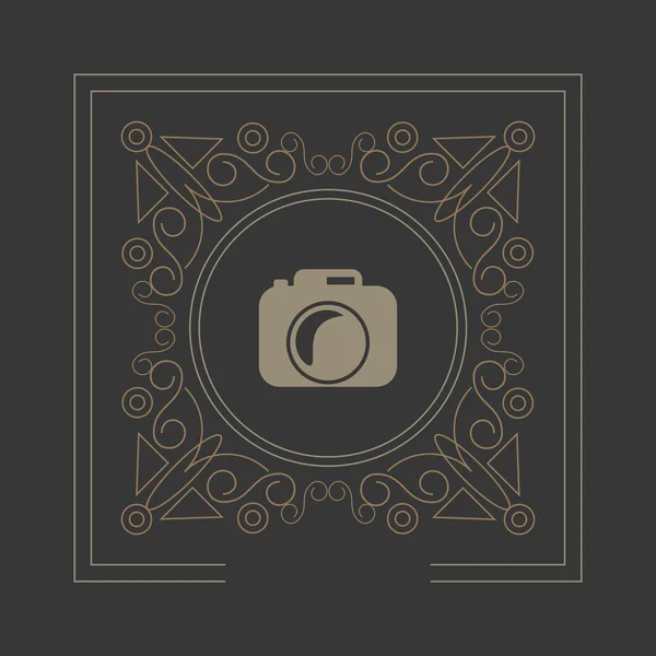 Imagen emblema de estilo hipster — Vector de stock