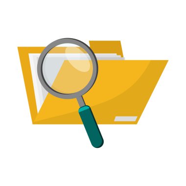 dosya klasör ve büyüteç simgesini