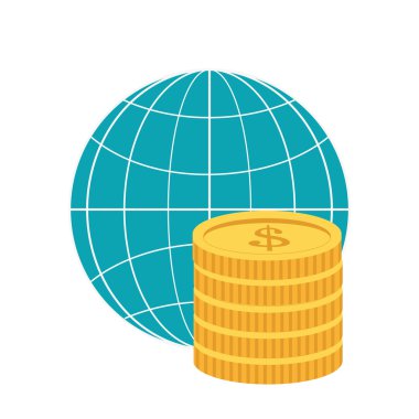 Dünya Diyagram ve sikke simge