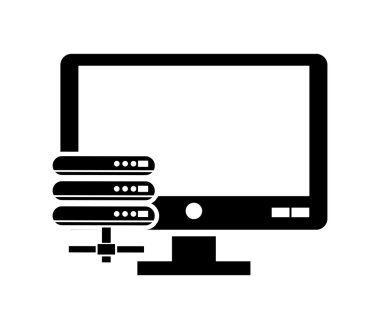 bilgisayar monitörü ve simge barındırma web