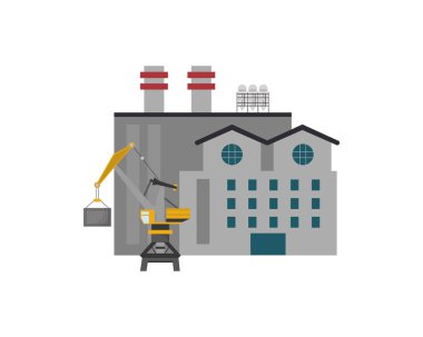 Fabrika ve endüstriyel vinç simgesi