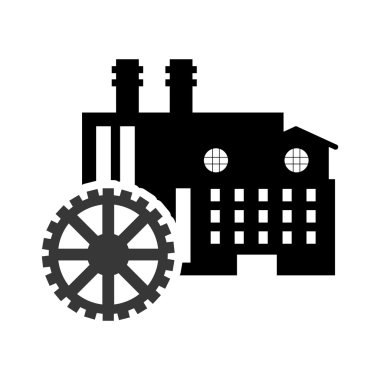 Fabrika ve dişli simgesini