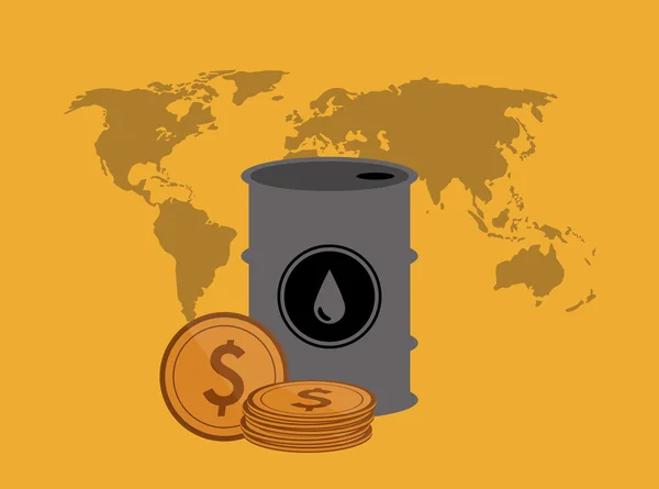 Barel ropy ropy související ikony obrazem — Stockový vektor