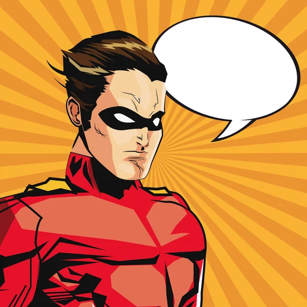 Супергеройський чоловік мультиплікаційний дизайн — стоковий вектор