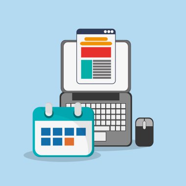 bilgisayar office ve iş ilgili simgeler resim