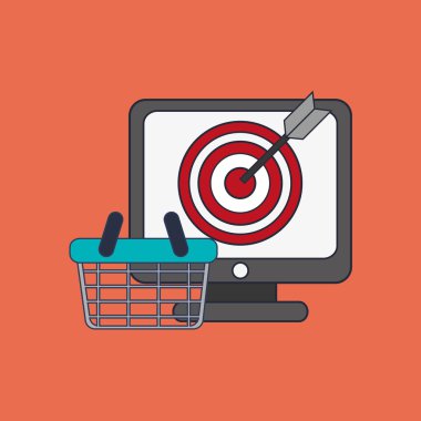 alışveriş sepeti ve ilgili simgeler resim pazarlama