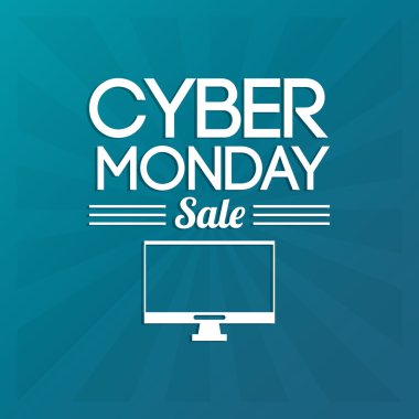Bilgisayar ve cyber Pazartesi tasarım