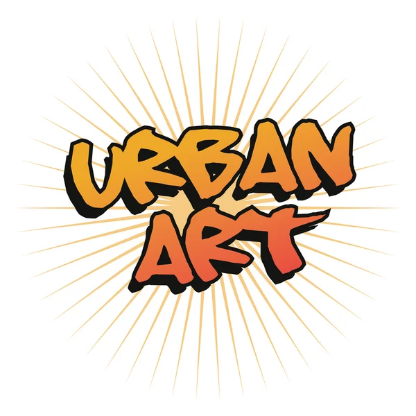 Arte urbano y diseño de graffiti — Vector de stock