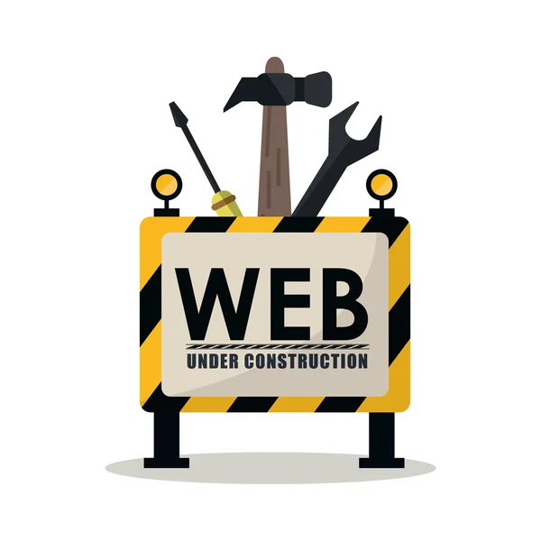 En construcción y diseño de reparación — Vector de stock