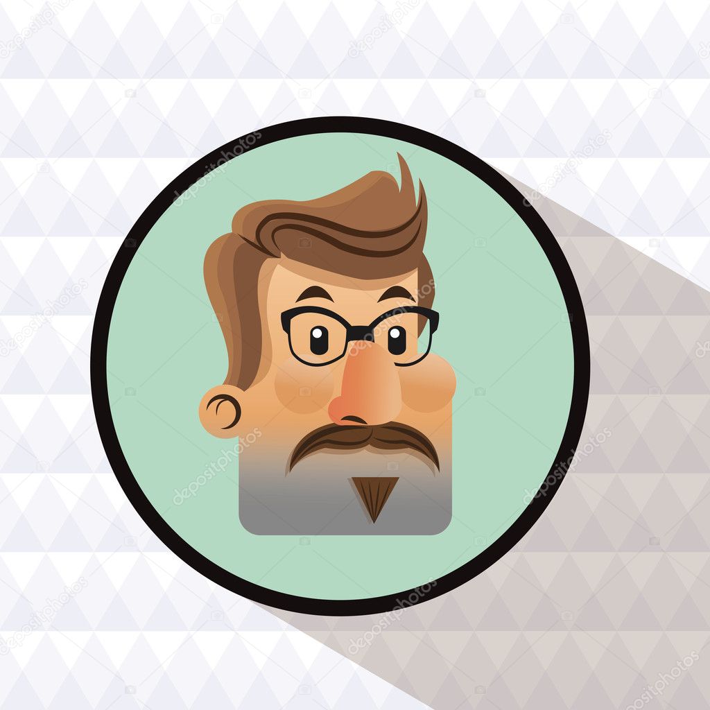 Hipster man cartoon design Stock Vector Image by ©jemastock #123827664 Hipster man cartoon design Stock Vector Image by ©jemastock #123827664