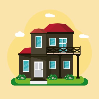 Renkli ev bina tasarımı