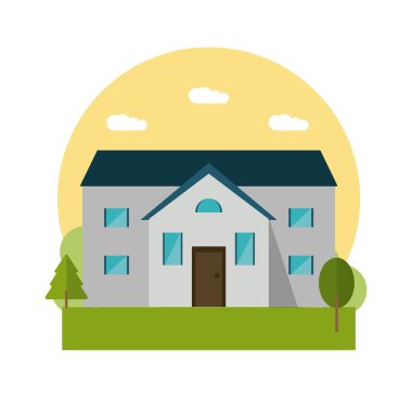 Renkli ev bina tasarımı