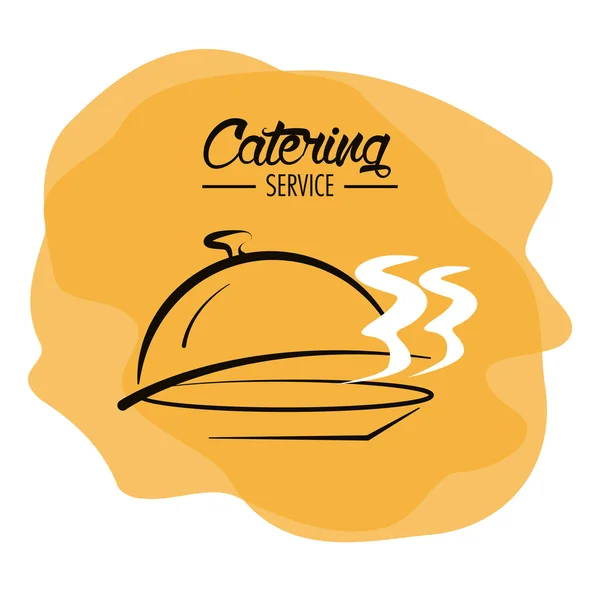 Catering service restauracji i menu Projekt — Wektor stockowy