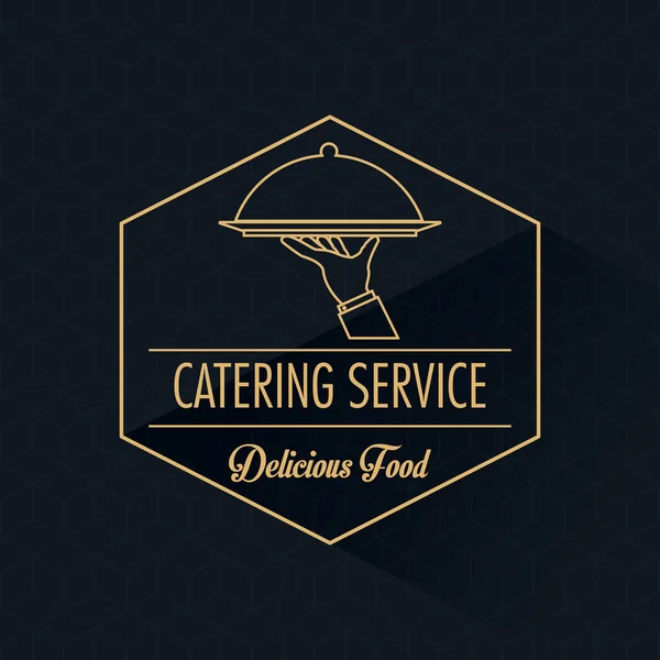 Catering service restauracji i menu Projekt — Wektor stockowy