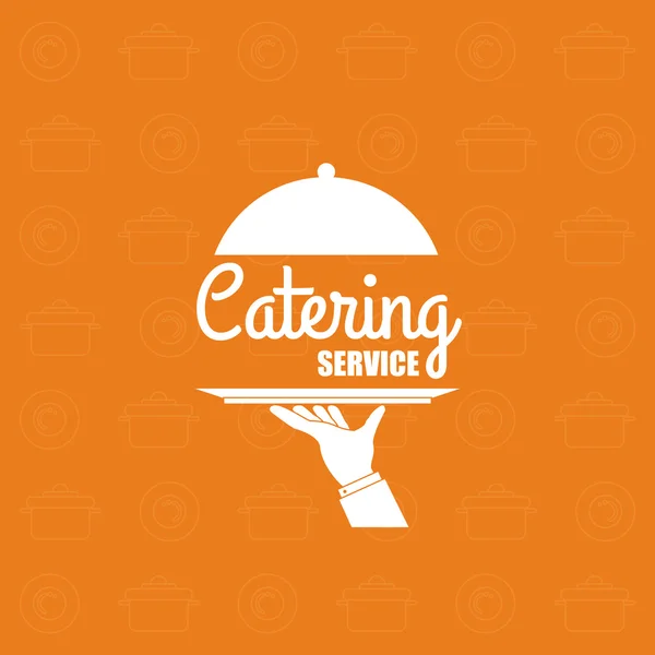 Catering service εστιατόριο και μενού Σχεδίαση — Διανυσματικό Αρχείο