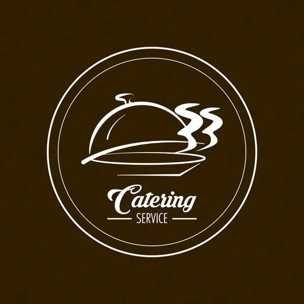 Catering service restauracji i menu Projekt — Wektor stockowy
