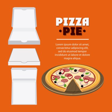 Pizza pasta ve karton kutu tasarımı