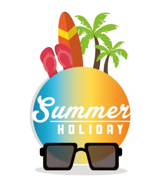 Yaz tatil ve tatil tasarım