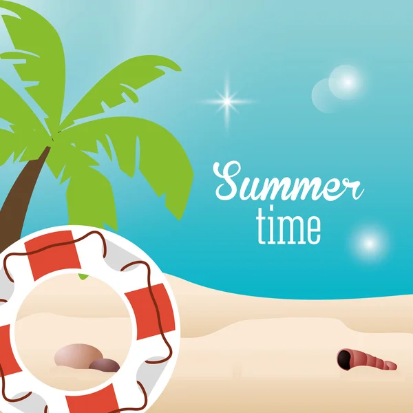 Vacaciones de verano y diseño de vacaciones — Vector de stock