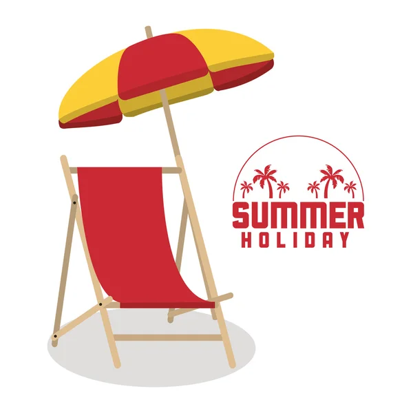 Дизайн літніх канікул та відпусток — стоковий вектор