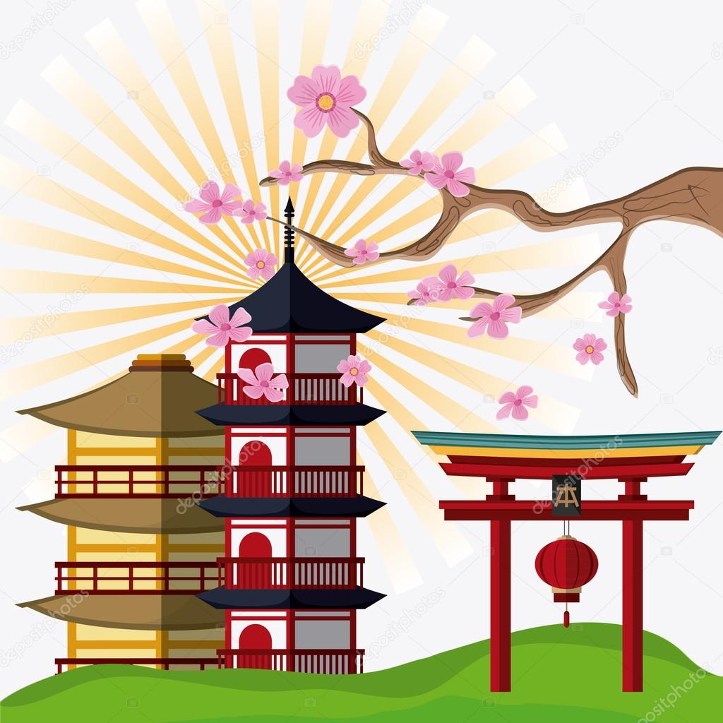 Japan culture and landmark design