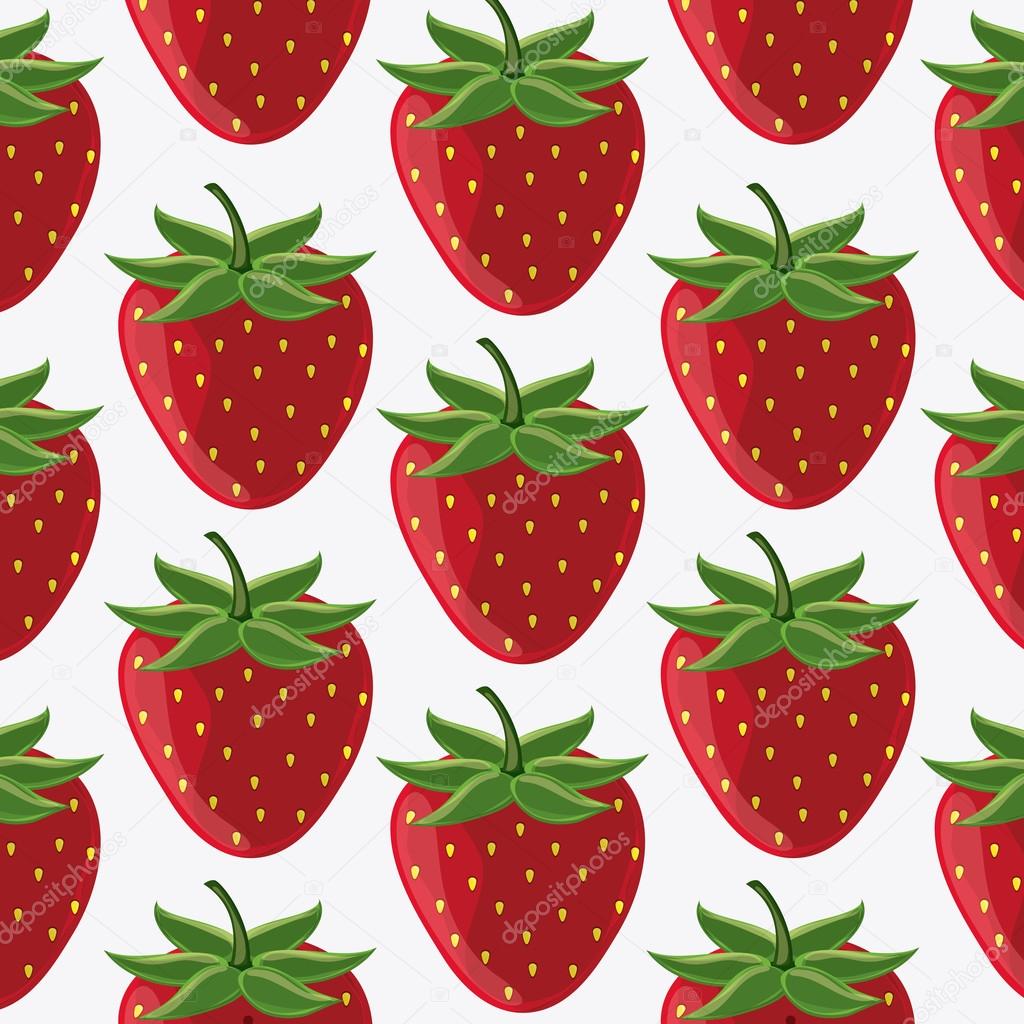 Strawberry fruit background Stock Vector Image by ©jemastock 124197194