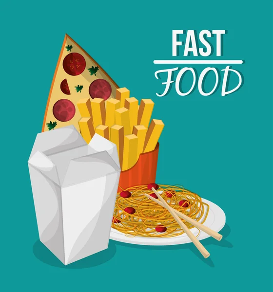 Pizza şehriye patates ve lokanta tasarım