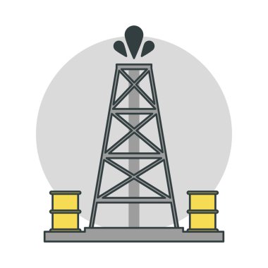 Petrol kulesi sanayi ve fabrika kavramının