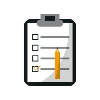 İzole denetim listesi belge tasarımı