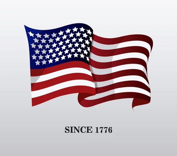Vereinigte Staaten von Amerika Flagge Design — Stockvektor