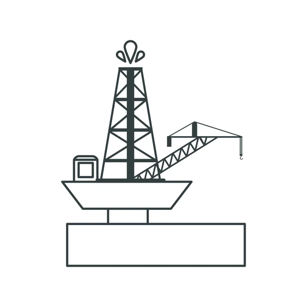 石油業界・工場のコンセプトのタワー — ストックベクタ