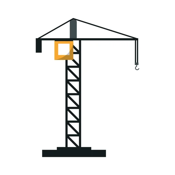 下のクレーン建設コンセプト — ストックベクタ