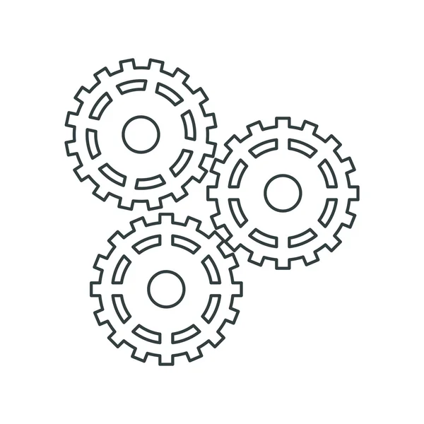 Gears of Under construction concept — Stock Vector