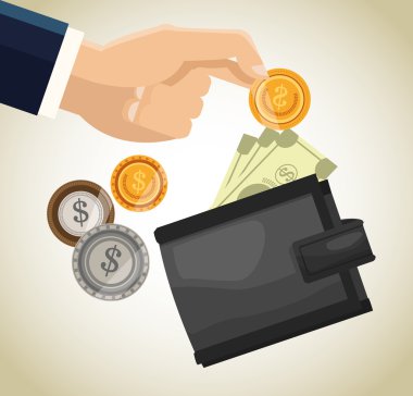 Para Ekonomi ve ticaret tasarım