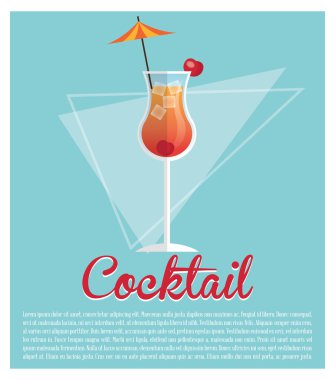 Renkli yaz kokteyl tasarım