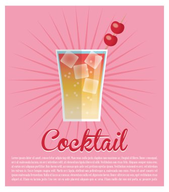 Renkli yaz kokteyl tasarım