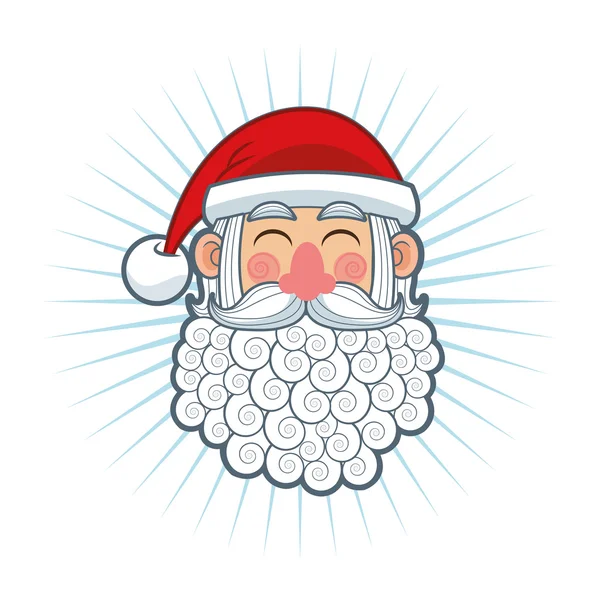 Santa karikatür Noel sezon tasarım — Stok Vektör