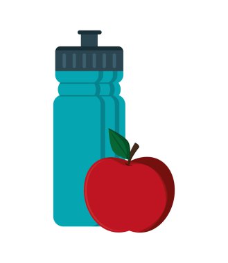 spor şişe ve elma simgesi