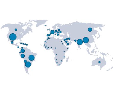 Dünya gezegeninin lobut konumlarıyla haritaları