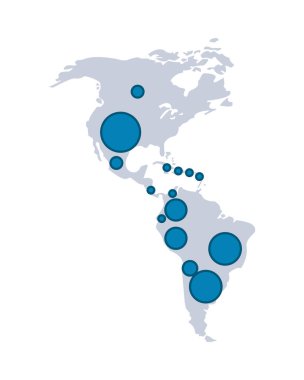 Lobutları olan Amerika kıtası