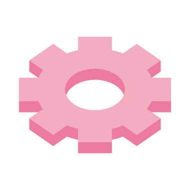 dişli ayarları makinesi izole edilmiş simge