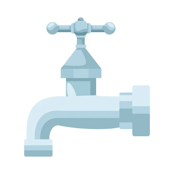 Water faucet tap isolated icon — Stock Vector