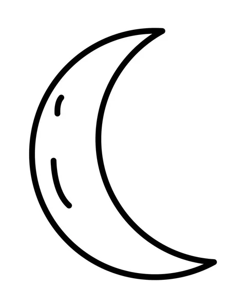 Ikona stylu księżyca półksiężyca — Wektor stockowy