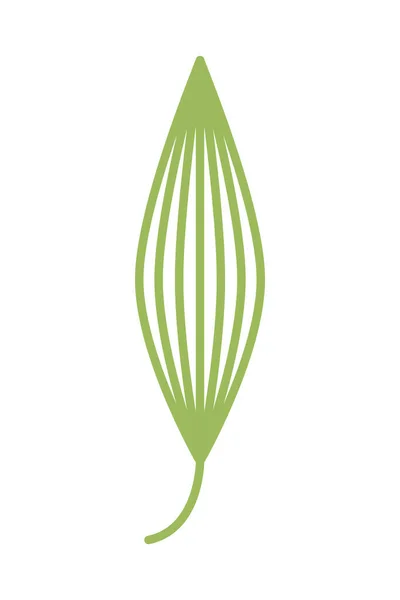Blatt Pflanze Natur isoliert Symbol — Stockvektor