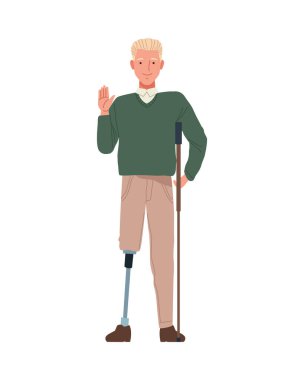 Bacak protezi olan adam mükemmel derecede kusurlu bir karakter.