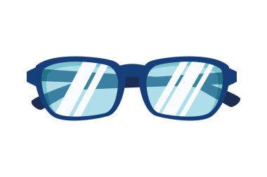 gözlük aksesuar optik izole simge